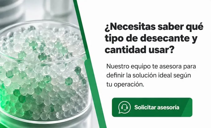 ¿necesitas saber qué tipo de desecante y cantidad usar?